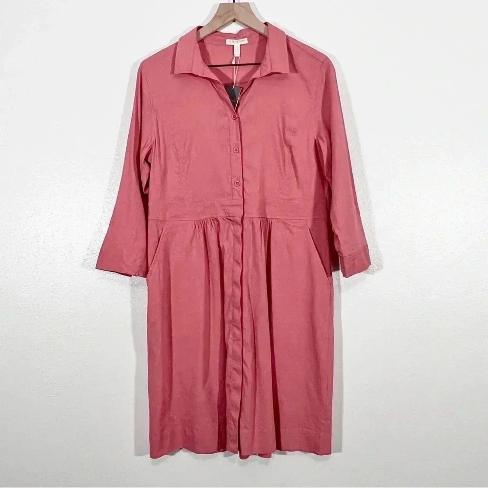 NWT Eileen Fisher Organic Linen Dress - Picture 2 of 9